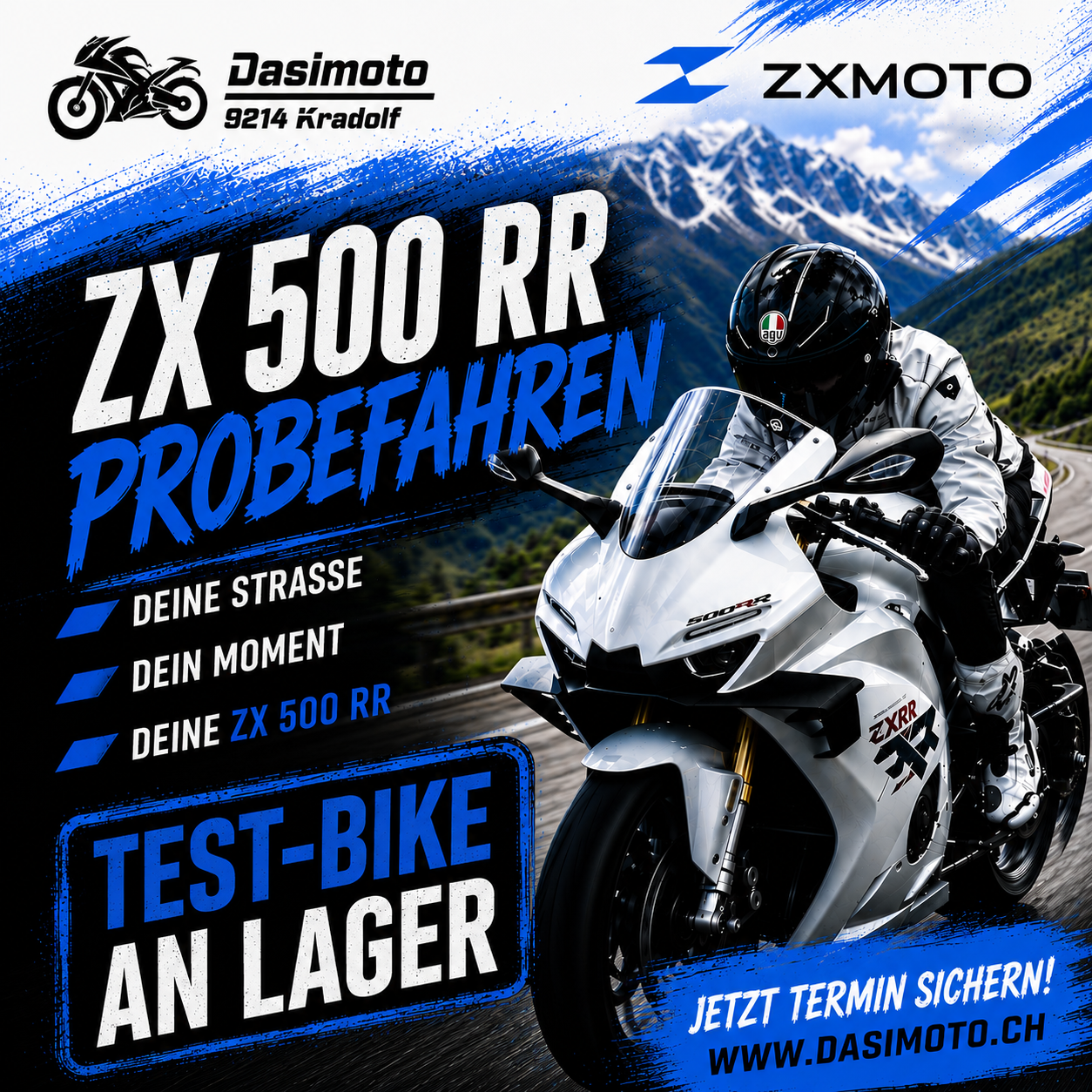 ZX 500 RR jetzt Testen